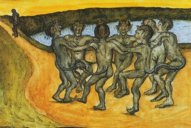 Хуго Симберг. Хоровод. 1898